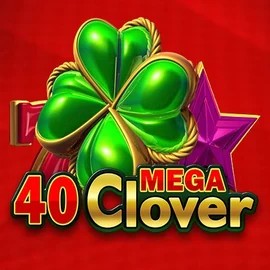 Logo of 40 Mega Clover from Amusnet Interactive at Hollywin Casino
