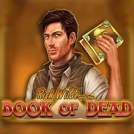 Book of Dead slot logo by Play'n GO at Hollywin Casino