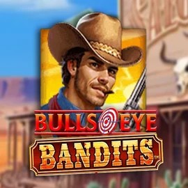 Slots logo of Bulls Eye Bandits from Origins at Hollywin Casino